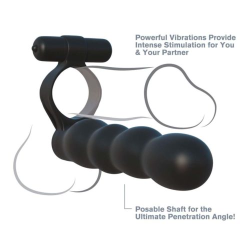 Inel Vibrator Double Penetrator Black