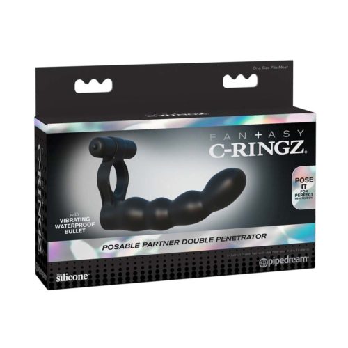 Inel Vibrator Double Penetrator Black