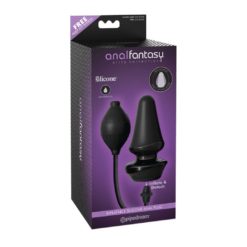 Dop Anal Inflatable Silicone Butt Plug Black