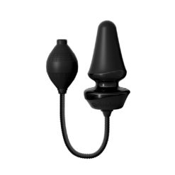 Dop Anal Inflatable Silicone Butt Plug Black