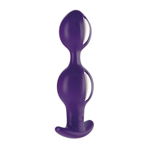 Butt Plug B Balls White Dark Violet