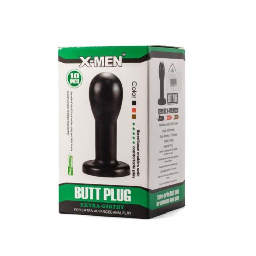 Extra Girthy Butt Plug Black